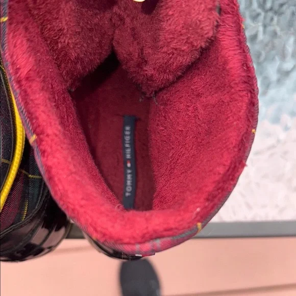 Hilfiger Plaid and Black Duck Boots - Picture 6 of 8